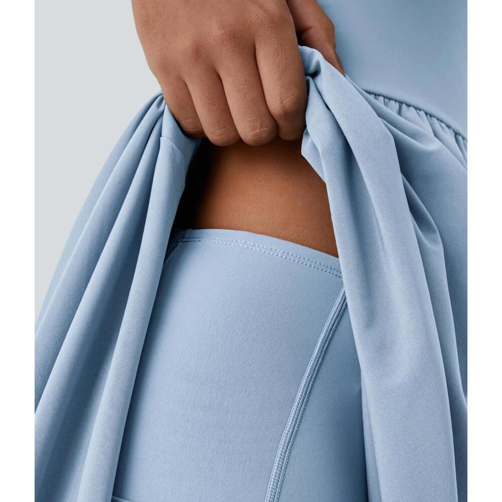 HALARA Sky Blue Asymmetrical High-Low Dress - Picture 7 of 16